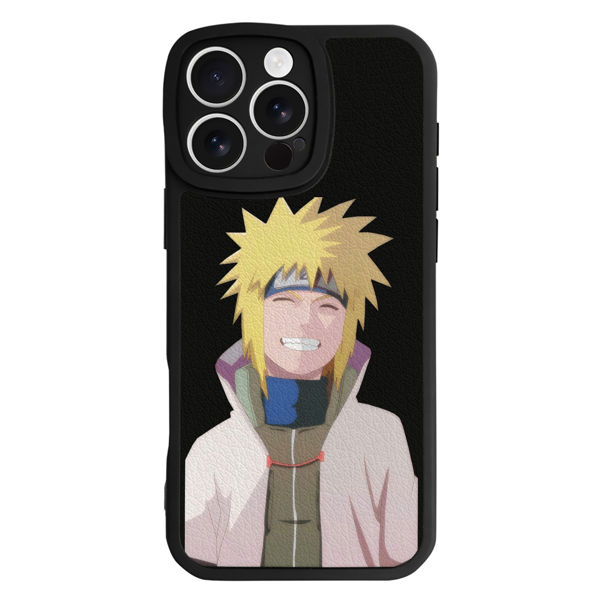 （画像用） NARUTO -ナルト- 波風 ミナト Namikaze Minato 【iPhone 16シリーズ対応】シリコンスマホケース（レザー調） 材質：シリコン